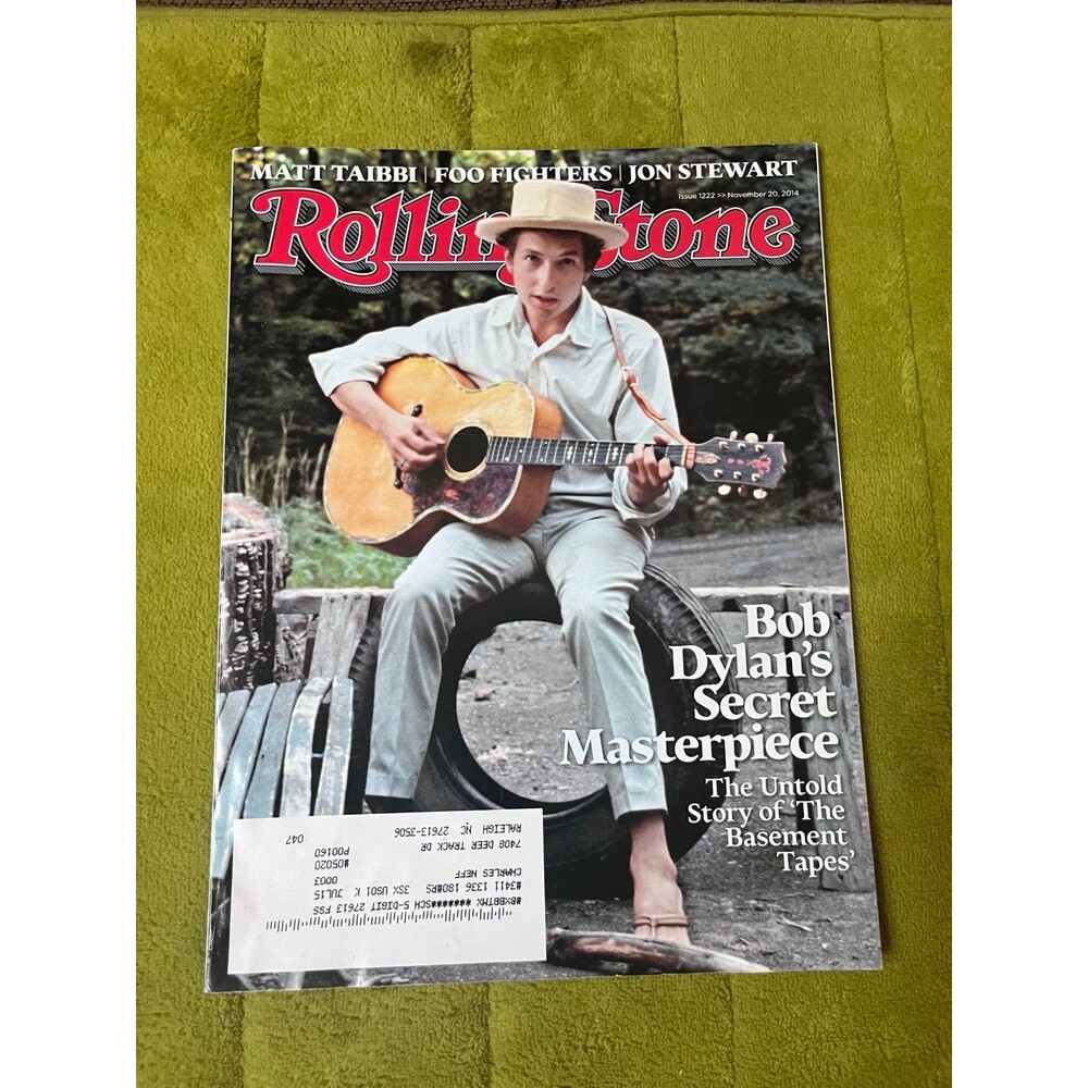 Vintage Rolling Stone 2014 Issue #1222 Bob Dylan's Basement Tapes Nov 20, 2014